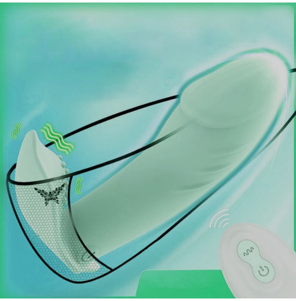 Wearable Butterfly Vibrator (Chargeable - Green)